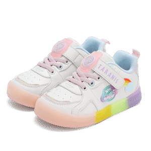 TARANIS 3 Stage Girls Light Up Skate Shoes Rainbow Soft Sole Comfortable
